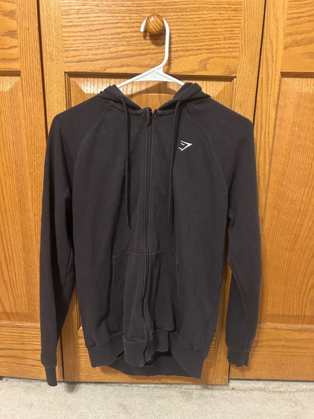 Gymshark Black Zip-Up Hoodie